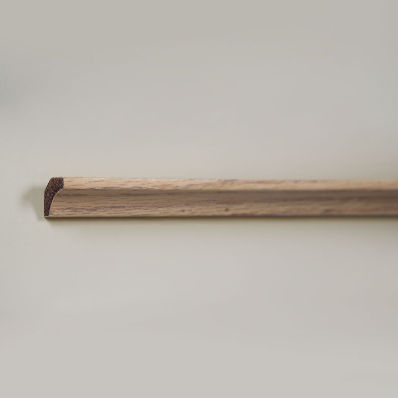 Khuôn đúc góc bên trong bằng gỗ nguyên khối/Khuôn Scotia (Bọc bằng Veneer sồi đỏ + Sơn) - Màu sồi 3/5