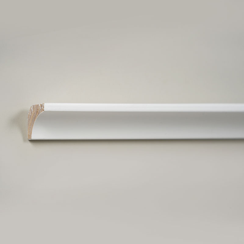 Khuôn đúc góc bên trong bằng gỗ nguyên khối /Khuôn Scotia (Đổ đầy) - Trắng 7/8