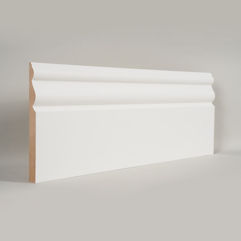 Ván chân tường MDF (Sơn lót & Trắng ngọc trai)3/5' x 6'