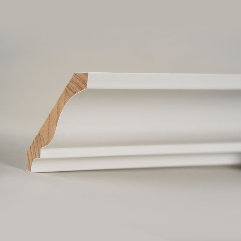 Khuôn đúc vương miện bằng gỗ thông (Sơn lót & Trắng ngọc trai) 3/5' x 4 1/4'