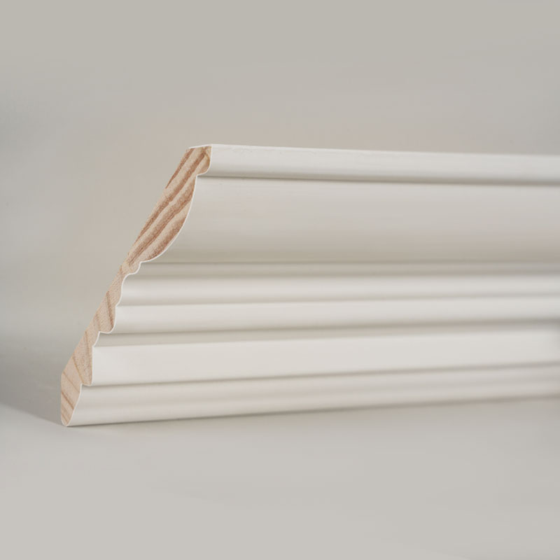 Khuôn đúc vương miện bằng gỗ thông (Sơn lót & Trắng ngọc trai) 3/5' x 4 1/2'
