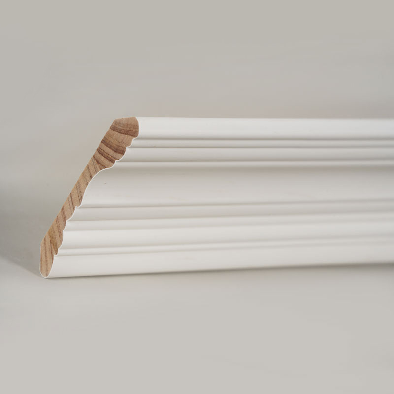 Khuôn đúc vương miện bằng gỗ thông (Sơn lót & Trắng ngọc trai) 3/5' x 3 4/9'