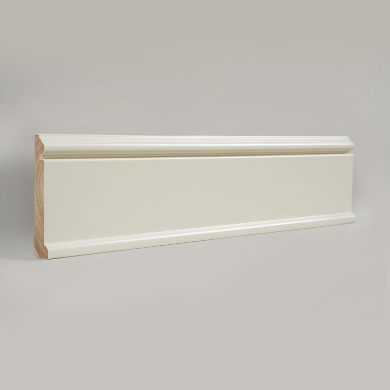 Ván chân tường bằng gỗ thông (Sơn lót và sơn) - Trắng 6/7' x 3 15/16'
