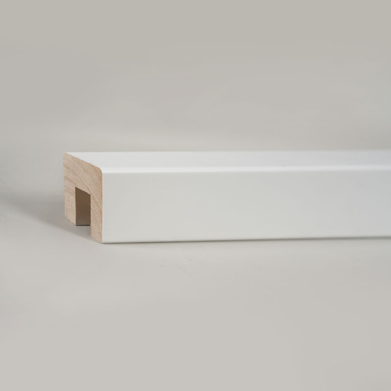 Tay vịn cầu thang bằng gỗ nguyên khối (Sơn lót và sơn) -Swiss White 1 3/7' x 1 3/7' Tay vịn cầu thang bằng gỗ nguyên khối (Sơn lót và sơn) -Swiss White 1 3/7' x 1 3/7'