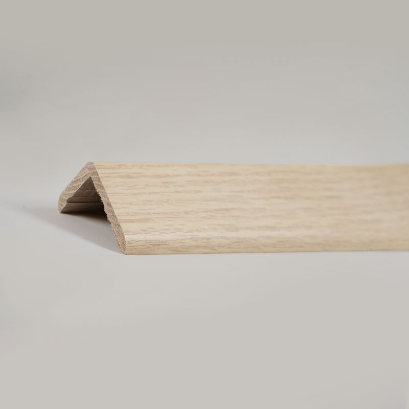 Dải chuyển tiếp góc vuông bằng gỗ nguyên khối (90°) (Được bọc bằng Veneer gỗ sồi đỏ + sơn) - Màu gỗ sồi 1 1/2' x 1 1/2'