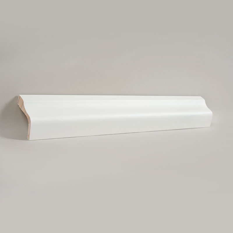 Ván chân tường bằng gỗ thông (Sơn lót + Sơn) - Trắng 1 1/2'x2 1/6'