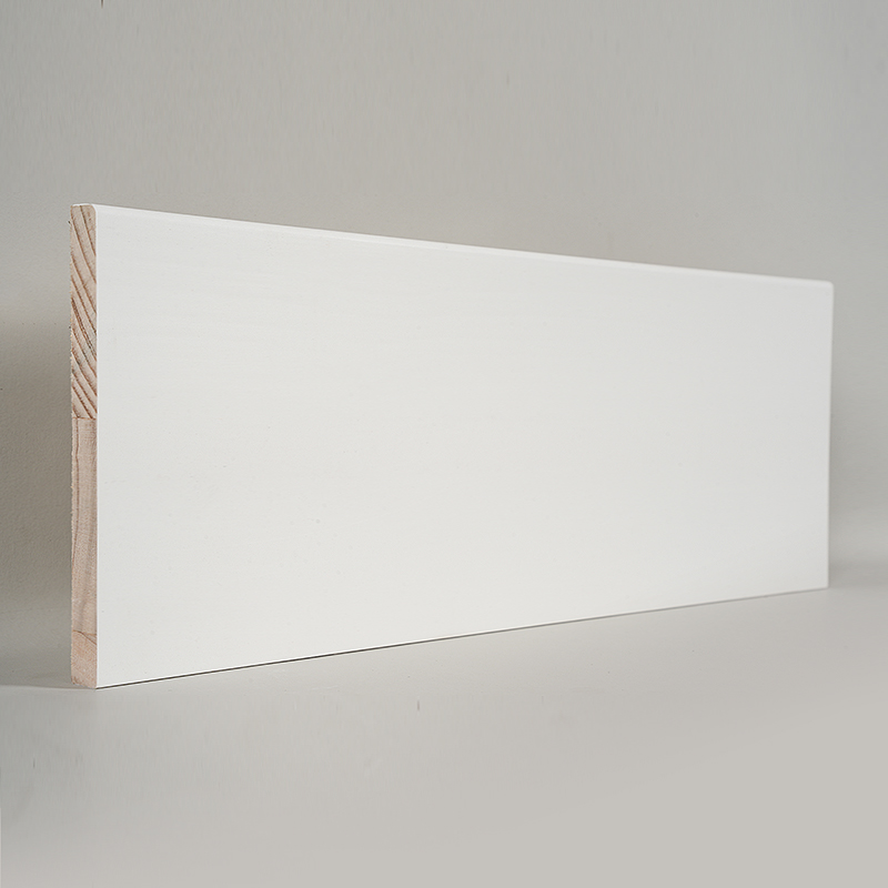 Ván chân tường bằng gỗ thông (Sơn lót & Trắng ngọc trai) 1/2' x 5 1/2' Ván chân tường bằng gỗ thông (Sơn lót & Trắng ngọc trai) 1/2' x 5 1/2'