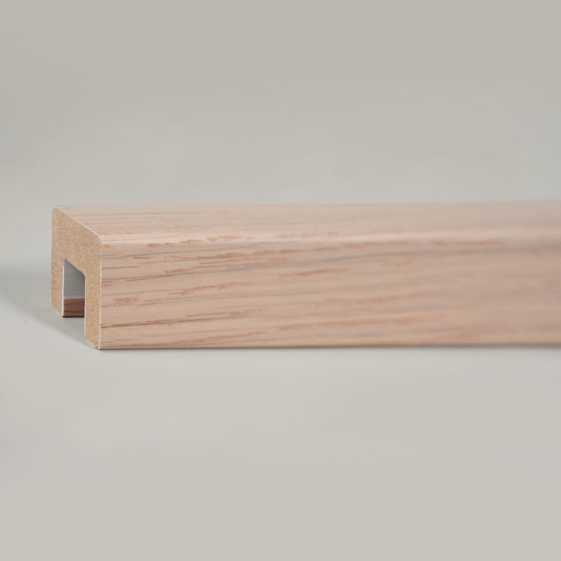 Tay vịn cầu thang bằng gỗ nguyên khối (Bọc PVC) - Màu sồi 1 1/6' x 1 1/6'
