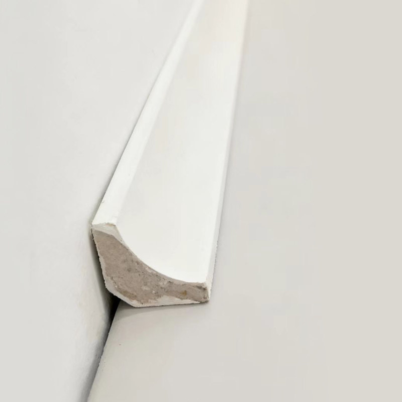 Khuôn đúc góc bên trong bằng gỗ nguyên khối/Khuôn Scotia (Đổ đầy) - Trắng 3/5'x3/5'