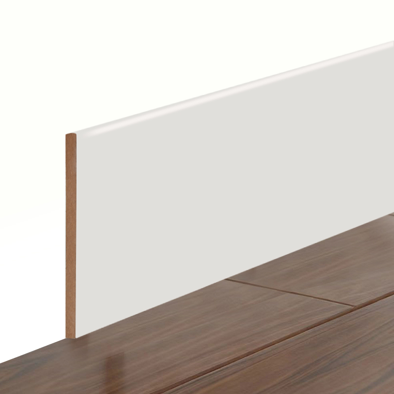 Ván chân tường MDF (Sơn lót & Trắng ngọc trai) 1/2' x 4 1/2'